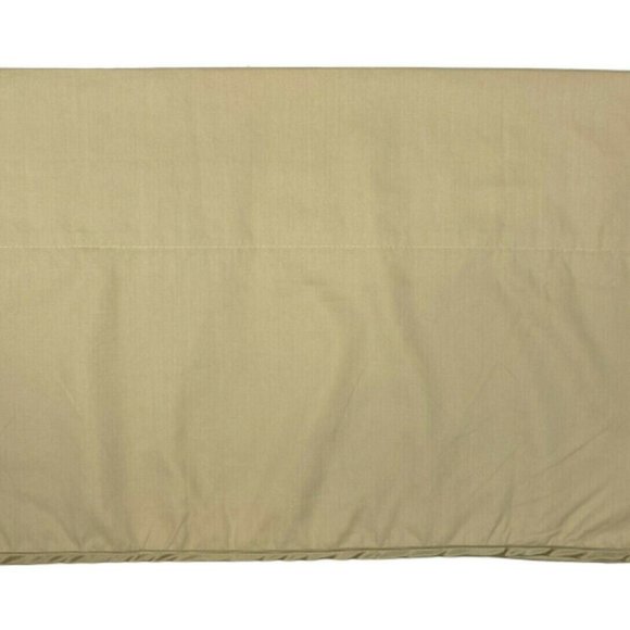 2 Luxury Tan Valances Curtains Solid Khaki Light - Picture 3 of 6